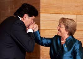 Bachelet y presidente del Perú